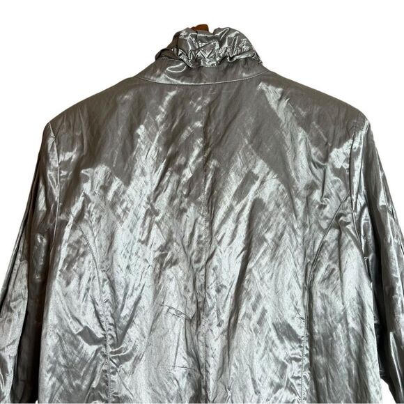 Chicos greeny metallic blazer. Chicos size 3 - Picture 8 of 8